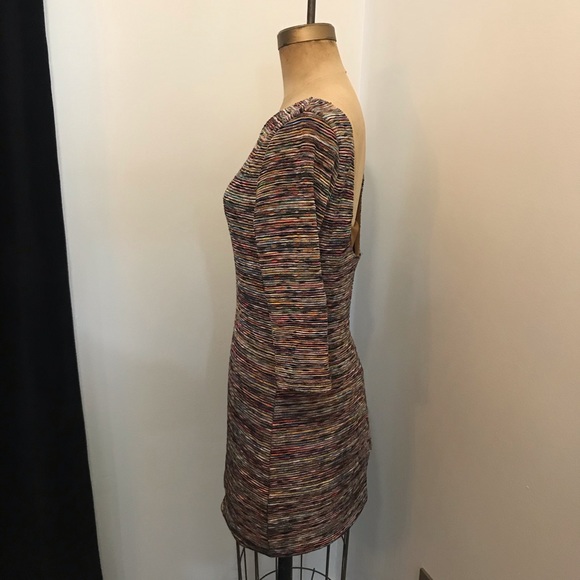 Lily Rose Low Back 3/4 Sleeve Scoop Neck Dress - Picture 4 of 8